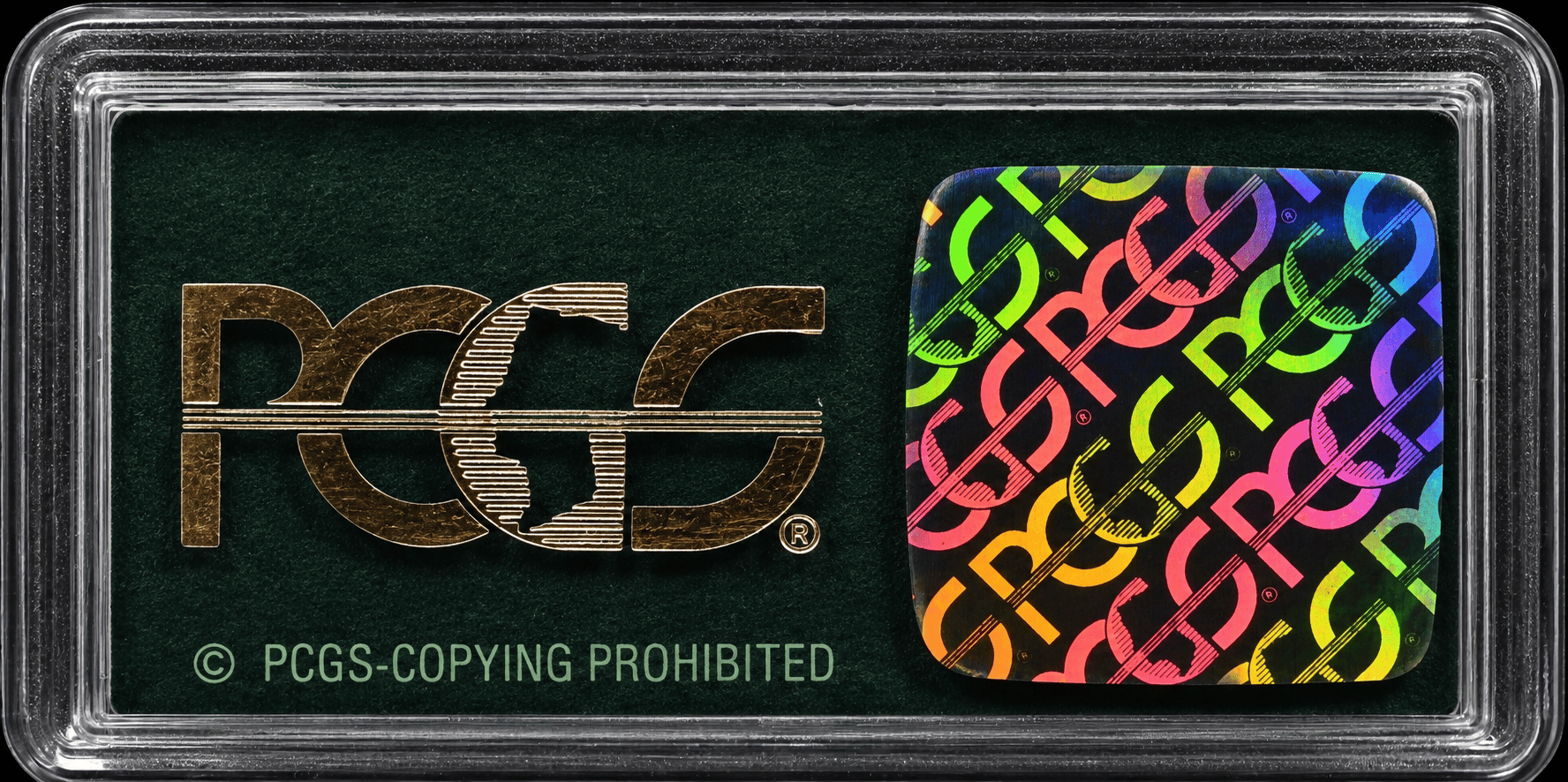 The certified holder, reverse — anti-counterfeit hologram