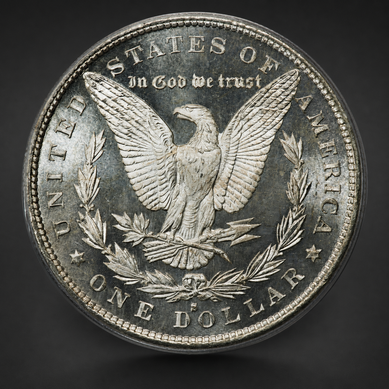 Reverse — the eagle — master with distinguishing marks plotted
